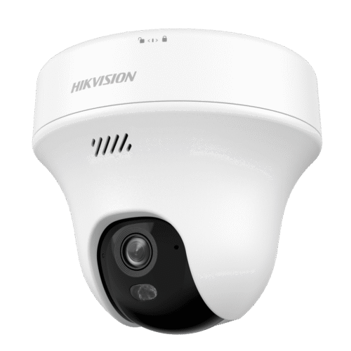 Turret PT IP 5 Megapixel (3K) Megapixel / Lente 2.8 mm / Dual Light (10 mts IR + 10 mts Luz Blanca) / Wi-Fi 6 / Interior / ACUSENSE / dWDR  / H.265 / Audio Bidireccional (Micrófono y Bocina) / 5 VCD