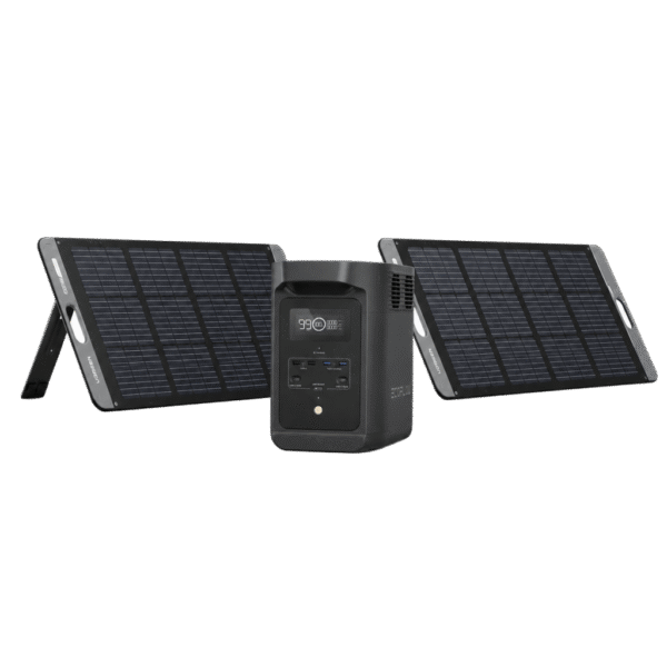 KIT DE ENERGÍA PORTÁTIL ECOFLOW E980 Y PANEL SOLAR 200W