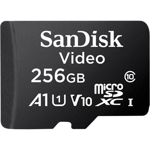 Memoria microSD SanDisk 256GB / Alta Resistencia / Videovigilancia / Clase 10