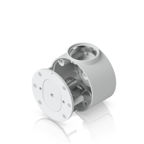 Camera Compact Junction Box – Caja de Conexiones Antimanipulación para Cámaras Compactas Dome y Turret Color Blanco