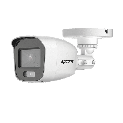 [Dual Light + ColorVu] Bala TURBOHD 2 Megapixel (1080p) / Lente 2.8 mm / 20 mts IR EXIR + 20 mts Luz Blanca / Micrófono Integrado / Exterior IP66 / Metal / dWDR