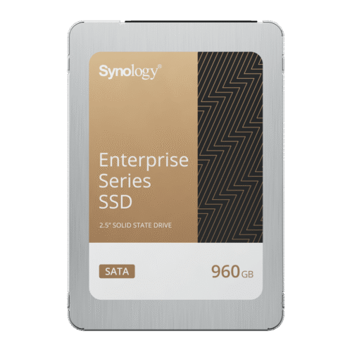 SSD SATA de 2,5" Serie Enterprise | 960 GB | Alto Rendimiento Estable | Resistencia Empresarial | Protección de Datos Integral | Análisis de Vida Útil | Compatibilidad con Synology DSM | Garantía de 5 Años