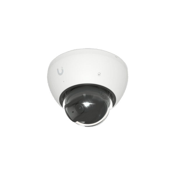 Cámara UniFi Protect G5 AI Dome Blanco, Para Interior o Exterior, 4K (8MPX), Ángulo 109.9°. Visión Nocturna IR Hasta 40m, Detecciones Inteligentes de Rostros y Placas, Audio Bidireccional, Protección IP66, Anti-Vandalismo