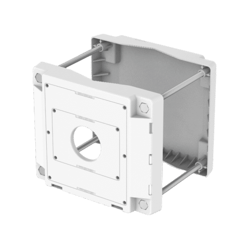 Soporte de Poste / Montura de Aluminio / Color Blanco / Carga Máxima 40 kg / Certificaciones FCC-CE-EAC-UL