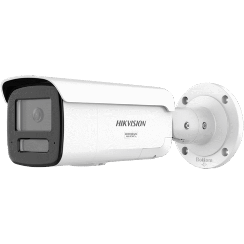 [Dual Light + ColorVu 3.0 + HikAI] Bala IP 4 Megapixel / Lente 4 mm / 60 mts IR + Luz Blanca / Exterior IP67 / Estrobo Azul y Rojo / WDR 130 dB / ACUSENSE 3.0 / Metal / NEMA 4X / ACUSEEK