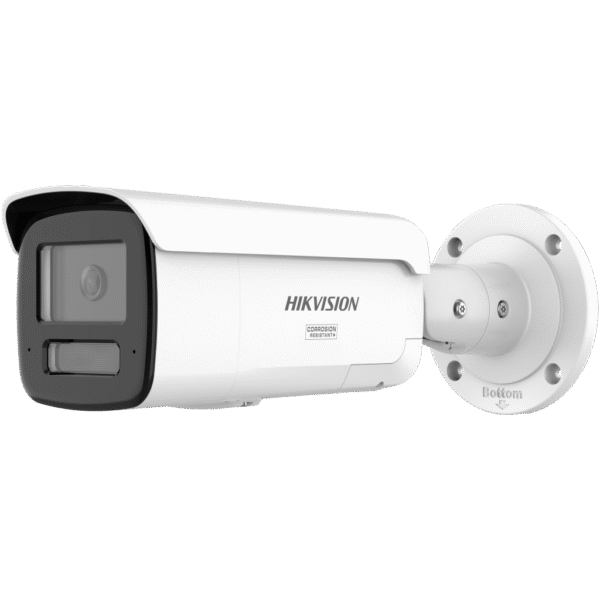 [Dual Light + ColorVu 3.0 + HikAI] Bala IP 4 Megapixel / Lente 4 mm / 60 mts IR + Luz Blanca / Exterior IP67 / Estrobo Azul y Rojo / WDR 130 dB / ACUSENSE 3.0 / Metal / NEMA 4X / ACUSEEK