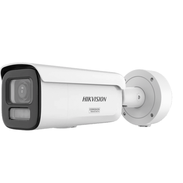 [Dual Light + ColorVu 3.0 + HikAI] Bala IP 4 Megapixel / Lente Mot. 2.8 a 12 mm / 60 mts IR + Luz Blanca / Exterior IP67 / WDR 130 dB / ACUSENSE 3.0 / Microfono Integrado / Metal / NEMA 4X / ACUSEEK