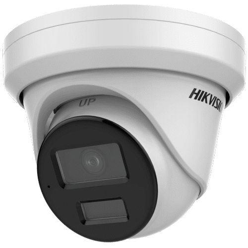 Turret IP 4 Megapixel / Lente 4 mm / Dual Light (40 mts IR + 40 mts Luz Blanca / DARKFIGHTER S / Microfono Integrado / Exterior IP67 / WDR 130 dB / 4 Analíticos: AcuSense, Deteccion Facial, Conteo de Personas por Cruce y Zona