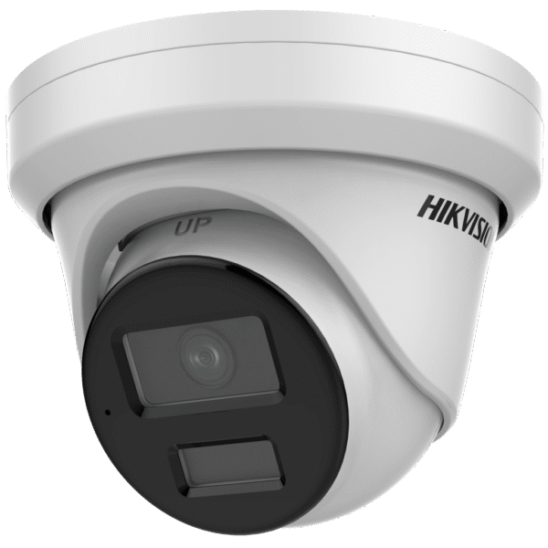 Turret IP 4 Megapixel / Lente 4 mm / Dual Light (40 mts IR + 40 mts Luz Blanca / DARKFIGHTER S / Microfono Integrado / Exterior IP67 / WDR 130 dB / 4 Analíticos: AcuSense, Deteccion Facial, Conteo de Personas por Cruce y Zona