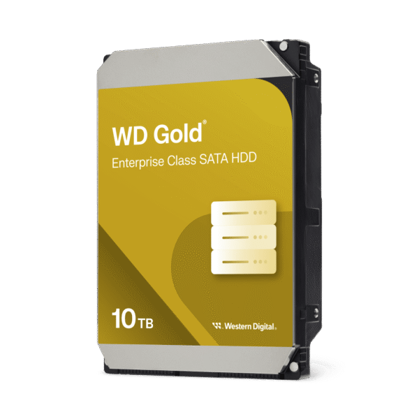 Disco Duro Empresarial WD Gold / SATA 6 Gb/s / 10 TB / 7200 RPM / Tecnología HelioSeal / ArmorCache / 5 Años Garantía / 2.5M Horas MTBF