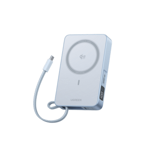 Powerbank  Magnético Inalámbrico / 10000 mAh 36 Wh / 30W USB-C PD3.0/PPS/UFCS + Cable Integrado 60W / Carga Inalámbrica 25W Qi2.2 MPP / Magnético 8N / Pantalla LED / 254 g