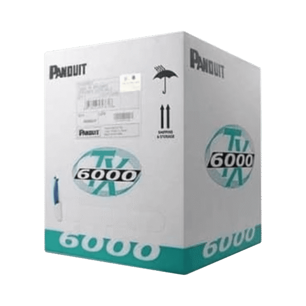Bobina de Cable UTP 305 Metros (1000 Pies) de Cobre, TX6000™ PanNet, Reelex, Rojo, Categoría 6 Mejorado (23 AWG), PVC (CMR, Riser), de 4 Pares