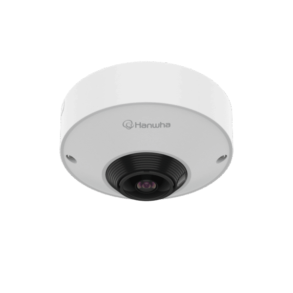 Cámara Ojo de Pez AI 12MP / Resolución 3584x2688 / Lente 1.76mm F1.8 / WDR 120dB / WiseNR II AI / Detección Persona-Vehiculo / PoE 7.3W / IP42 para uso interior