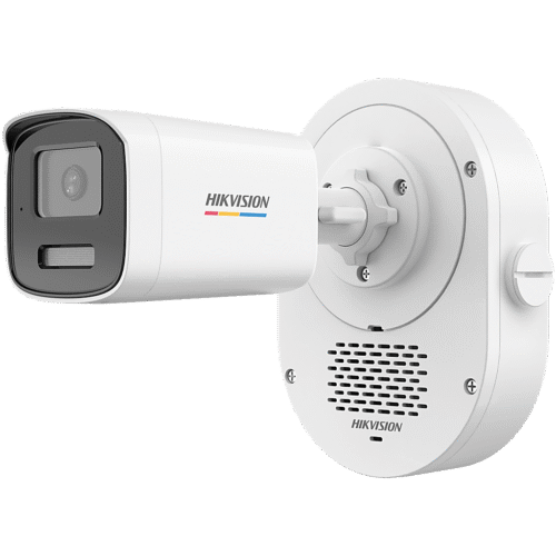 [SOUNDMAX] Cámara Bala TURBOHD 2 Megapixel (1080p) / ColorVu / Audio Bidireccional + Sirena / Luz Blanca 40 m + IR 40 m / IP67 / Luz Dual / Exterior IP67