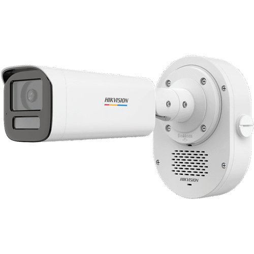 [SoundMax] Cámara Bullet TurboHD 2 Megapixel / ColorVu / Audio Bidireccional / Sirena Integrada / Luz Dual 60m IR + 60m Luz Blanca / Exterior IP67 / Alarma Audible y Estroboscópica / 90° de Visión