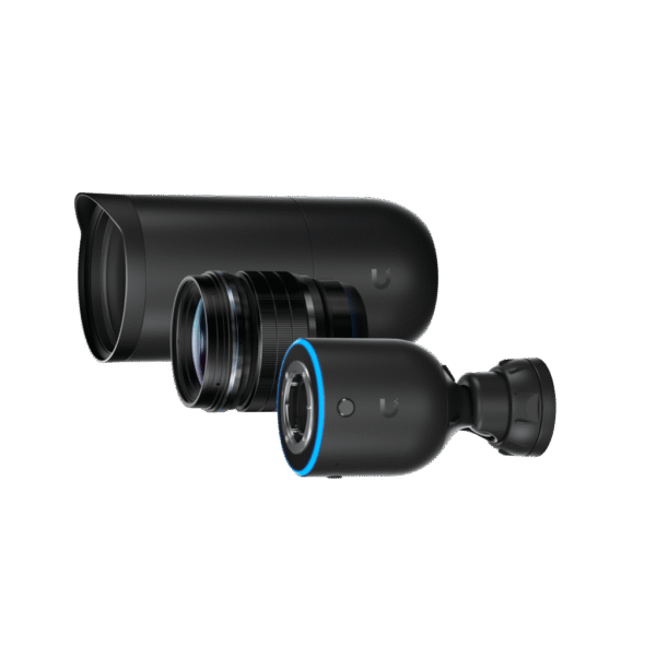 UniFi Protect AI DSLR Long Distance – Cámara 4K PoE+ para Interior/Exterior con Sensor de Alta Sensibilidad, Lente Fija de larga distancia de 45 mm y Analítica Avanzada por IA