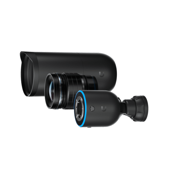 UniFi Protect AI DSLR – Cámara 4K PoE+ para Interior/Exterior con Sensor de Alta Sensibilidad, Lente Fija Gran Angular de 17 mm y Analítica Avanzada por IA