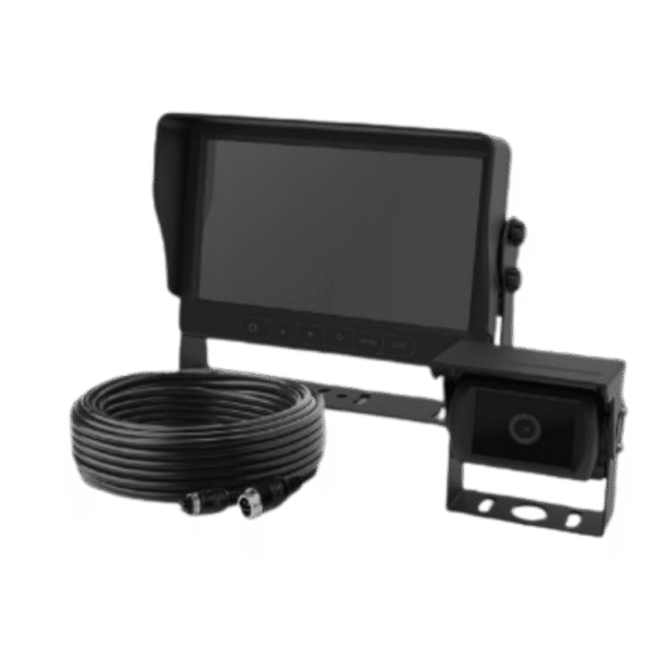Sistema Profesional de Cámara de Reversa y Monitor para Vehículos de Trabajo y Montacargas con inteligencia IA para la detección de peatones