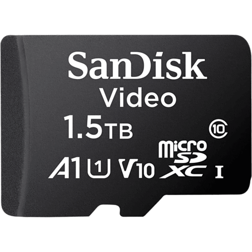 Memoria microSD SanDisk 1.5TB (1500 GB) / Alta Resistencia / Videovigilancia / Clase 10