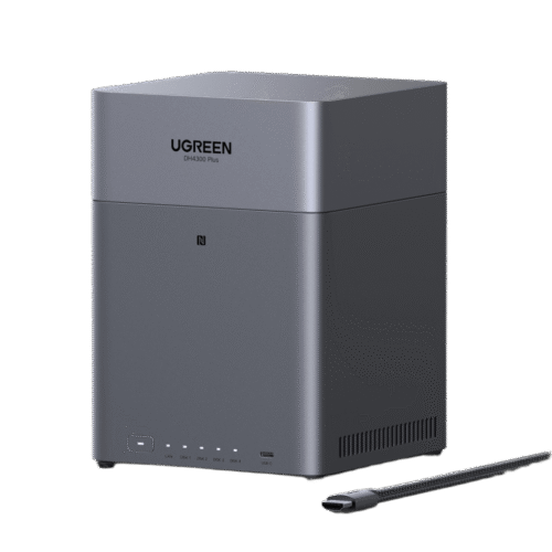 NAS UGREEN NASync DH4300PLUS  / 4 Bahías SATA / Procesador RK3588C 8 GB RAM / 2.5GbE Puerto / HDMI 4K / USB 3.2 Type-C / RAID 0/1/5/6/10 / Acceso Remoto UGREENlink