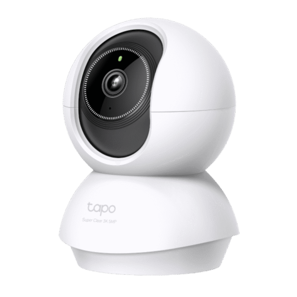 Cámara de Seguridad Doméstica Tapo C230 / 5MP 3K (2880×1620) / 360° Pan-Tilt / Detección Inteligente IA / Visión Nocturna 12 m (40 ft) / Audio Bidireccional / Almacenamiento microSD 512GB / Compatible Alexa y Google H