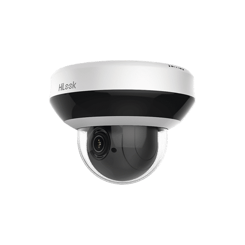 Mini PTZ IP 4 Megapixel / 4X Zoom / Audio Bidireccional / H.265+ / 20 mts IR EXIR / WDR 120 dB / PoE / IK10 / IP66 / Ultra Baja Iluminación / Micrófono Integrado / Micro SD