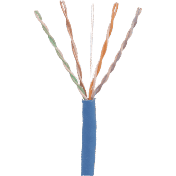 Bobina de Cable UTP 305 Metros (1000 Pies) de Cobre, TX6000™ PanNet, Azul, Categoría 6 (24 AWG), CMP (Plenum), de 4 Pares