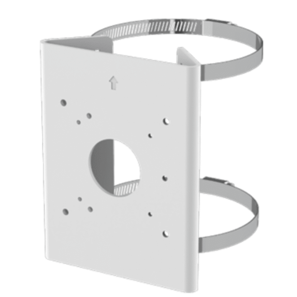 Soporte para Poste Serie 35 / Material Aluminio + Acero Inoxidable / Capacidad de Carga Máxima 4 kg / Compatible con Accesorios Honeywell / Para Cámaras de Seguridad Exteriores