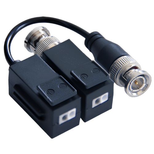 Kit de Transceptor (Balluns) TURBOHD con Boton Push / Hasta 8 MP (4K) / 100% Cobre / Soporta HD-TVI / AHD / CVI / CVBS / Audio por Coaxitron / Datos para Menu de Configurar de Cámaras