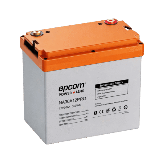 Batería de Iones de Sodio Ciclo Profundo / 12 Vcc 30 Ah / 360 Wh / 4000 Ciclos / Bluetooth / IP65 / Solar, Marina, Respaldo