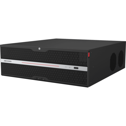 [Doble Poder de Decodificación] NVR 32 Megapixel (8K) / 128 Canales IP / AcuSense / ANPR / Conteo de Personas / 16 Bahías de Disco Duro / 2 Tarjetas de Red / Soporta RAID con Hot Swap / 2 HDMI en 8K / POS / Alarmas I/O  / Smart Search