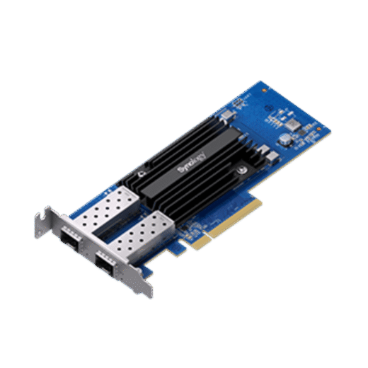 Adaptador de Red SFP28 de 25 GbE de Doble Puerto | Compatible con Synology | PCIe 3.0 x8 | SFP28 SR y LR | Link Aggregation | Garantía de 5 Años.