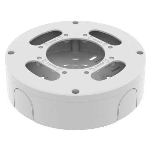 Caja de conexion para uso interior compatible con Camaras tipo domo IP Serie X Hanwha, XND-C9083RV, XND-C8083RV, XND-6083RV, XNV-9083R, XND-8082RV