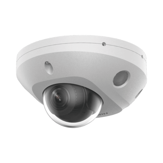 [Dual Light + 2 Micrófonos Integrados] Mini Domo IP 4 Megapixel / Lente 2.8 mm / 30 mts Luz Blanca + 30 mts IR / ACUSENSE / Exterior IP67 / IK08 /  WDR 120 dB / PoE / ONVIF / MicroSD / ACUSEEK