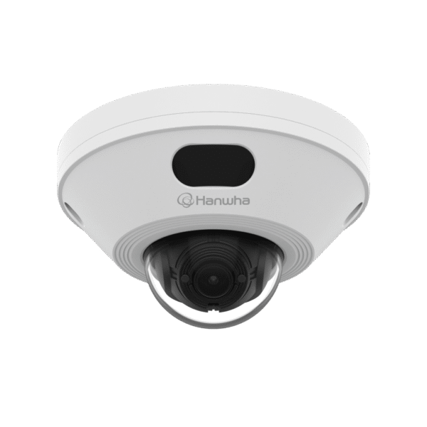 Camara Domo IP / 5MP (2560x1920) / Exterior Compacta / Lente Fija 3.0 mm / Ángulo Horizontal 100° / IR LED 25 m  / WDR 120dB  / WiseNRII con IA / Inteligencia artificial detección de Persona y Vehiculos