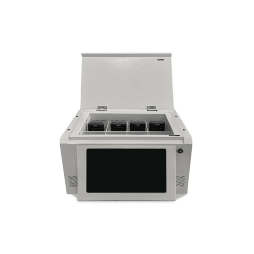Estación de Descarga para Cámaras Corporales | 8 Canales de Conexión | Descarga Simultanea | Pantalla Táctil | Almacenamiento Hasta 12TB | Carga y Copia de Seguridad Automática | Compatible con Body Cam XMR-R3.